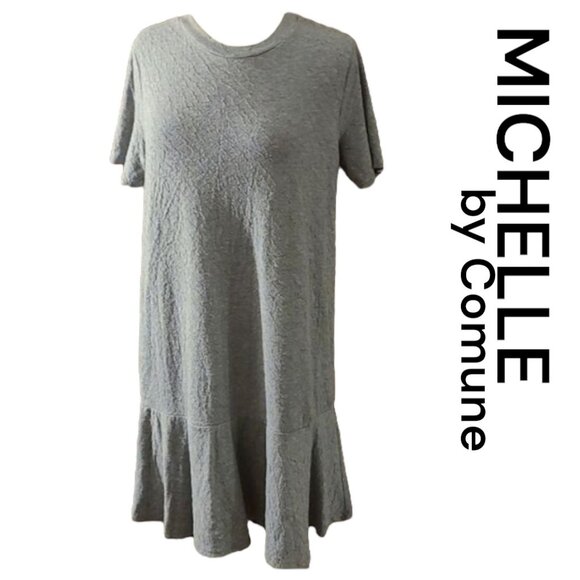 Michelle by Comune Medium Grannycore Modest Short Sleeve Midi Dress - Picture 1 of 8